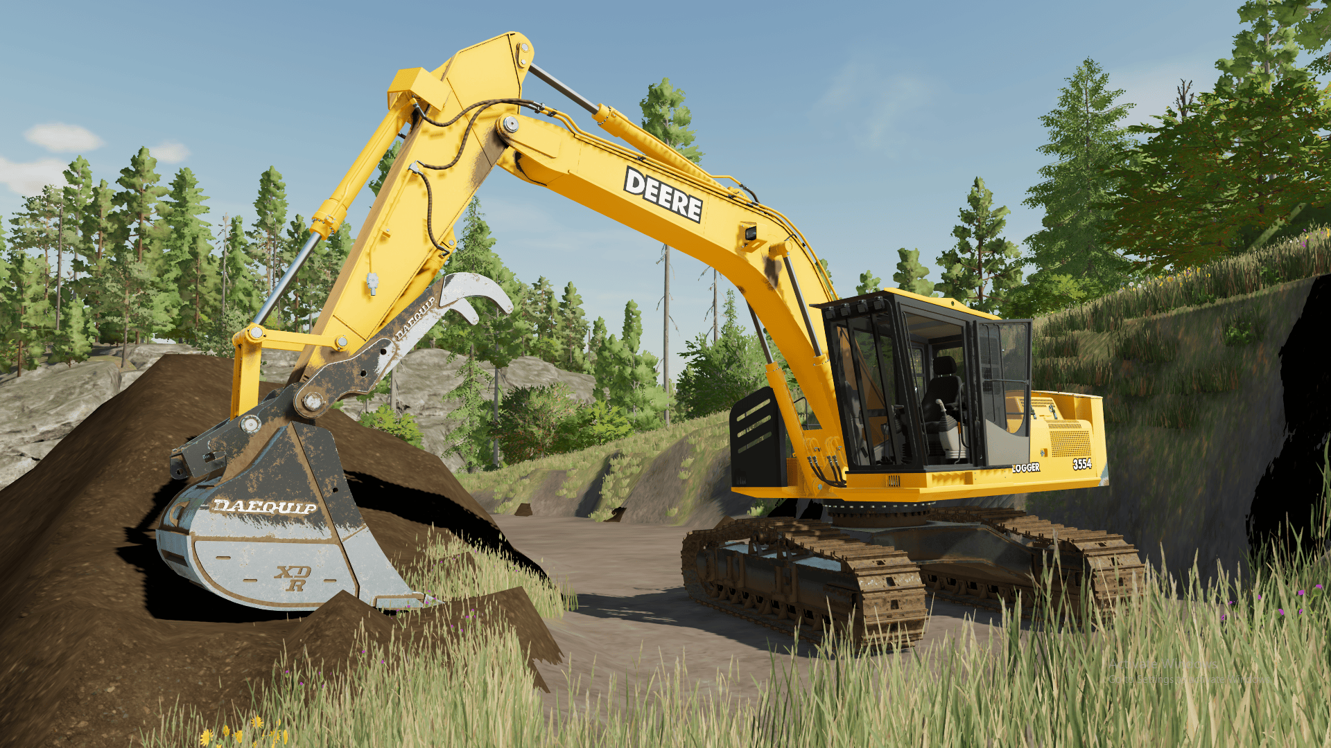 Cover image for Deere 3554/Hitachi ZX350F-1 Roadbuilder