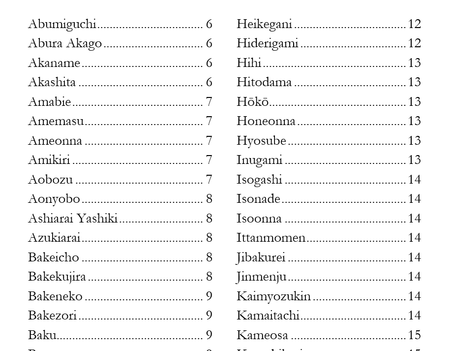 Look at all 'em yokai!