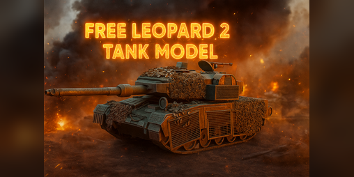 Cover image for Leopard 2A6 — 3D Model (FREE)