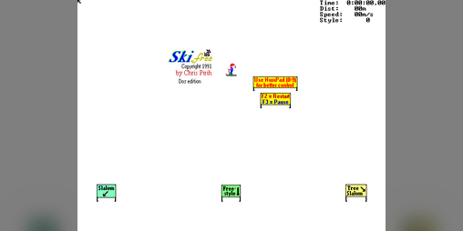 Cover image for Skifree - DOS Edition