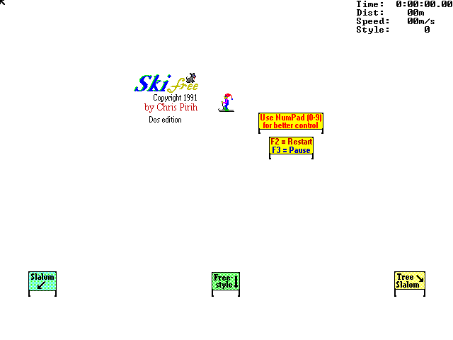 Cover image for Skifree - DOS Edition