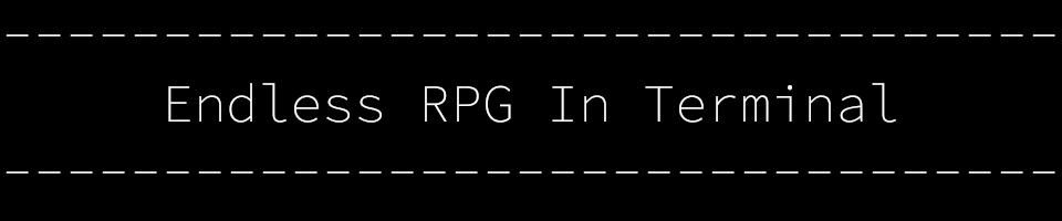 Endless RPG In Terminal