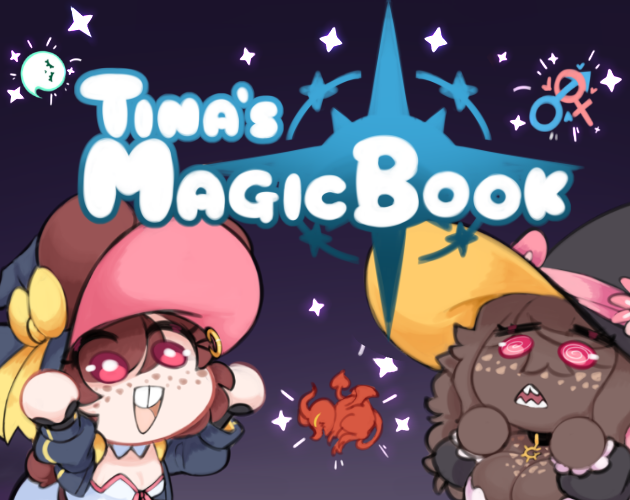 Cover art for Tina's Magic Book by PolygonHeart — adult visual novel
