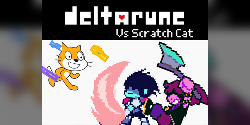 Cover image for Deltarune | Vs Scratch Cat v1 (Fanmade Battle)