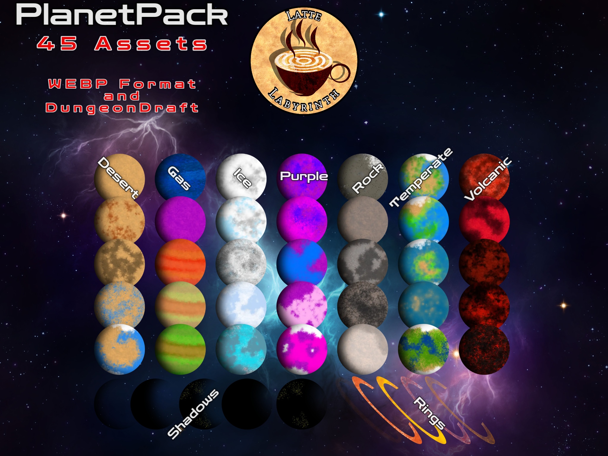 Planet Pack by Coffee Dragon Studios