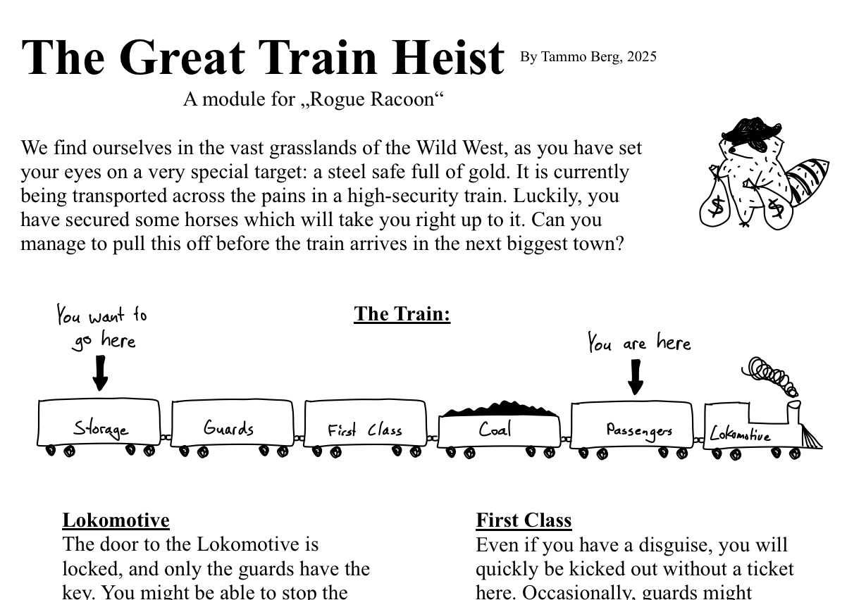 Cover image for Rogue Raccoons: The Great Train Heist