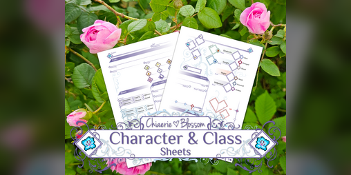 Cover image for Chiaerie Blossom Character & Class Sheets