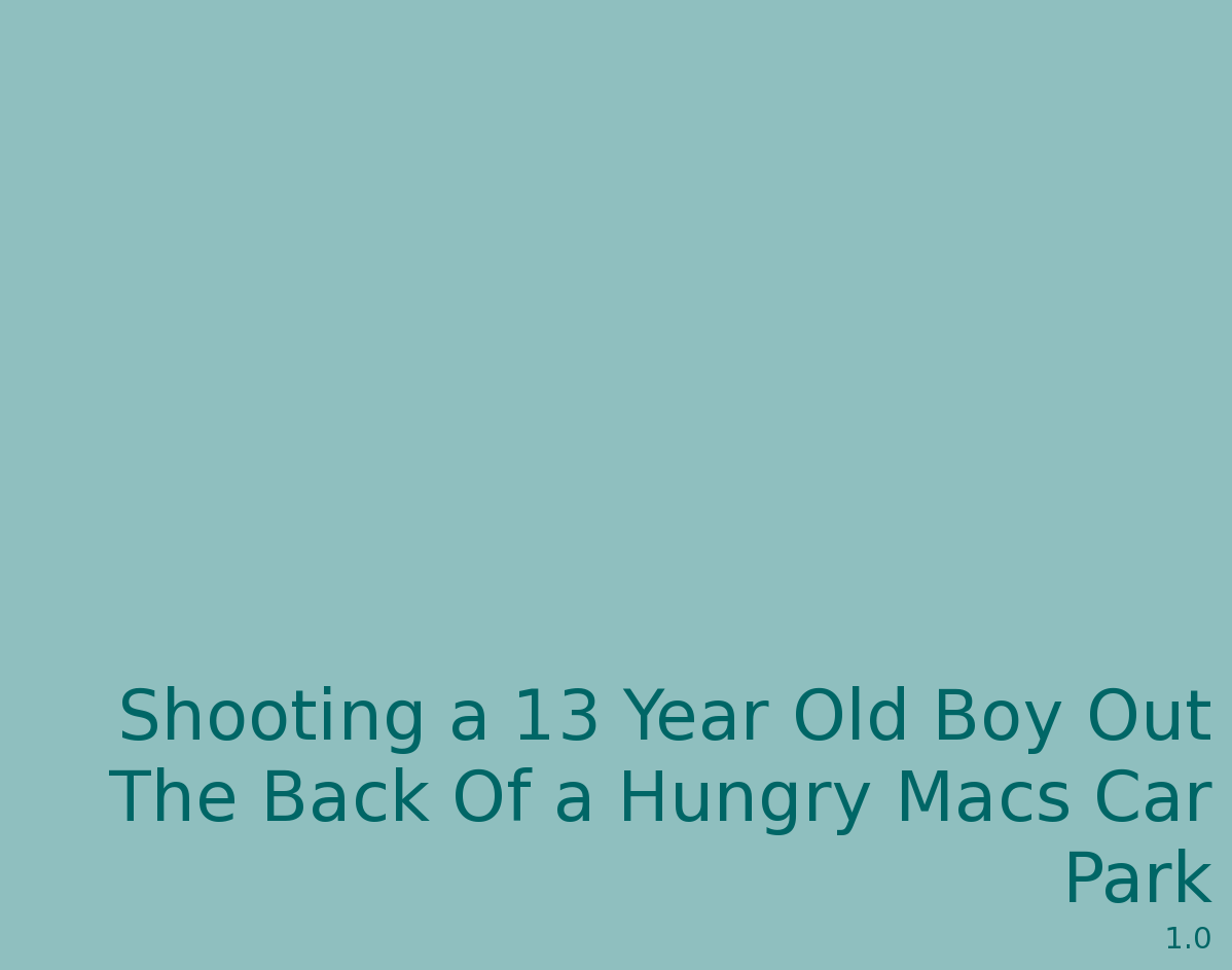Shooting a 13 Year Old Boy Out The Back Of a Hungry Mac's Car Park