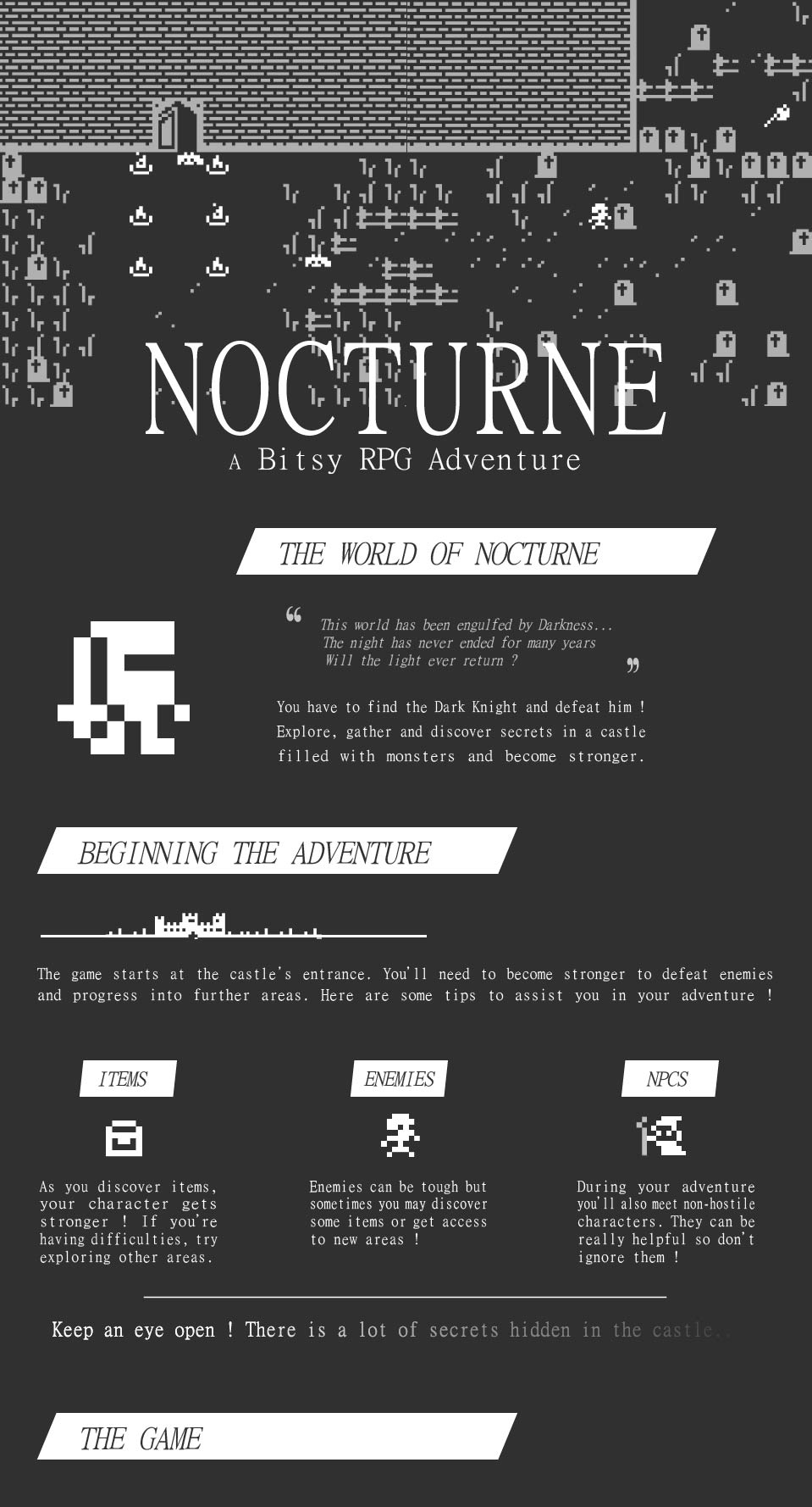 NOCTURNE | A Bitsy RPG Adventure