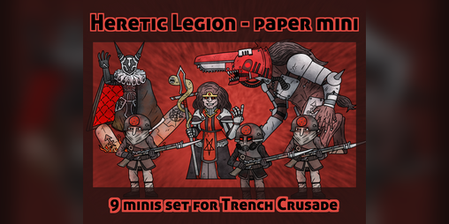 Cover image for Hairic Paper Minis - Heretic Legion