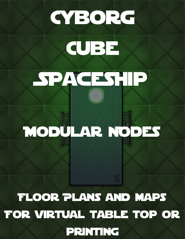 Cyborg Cube Spaceship | Tile Set by mmpAppsCorp