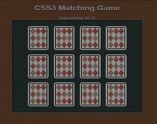 CSS3 Matching Game