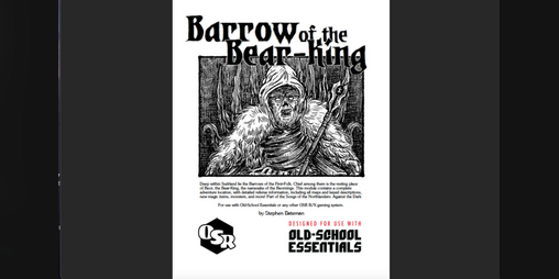 Cover image for Barrow of the Bear King