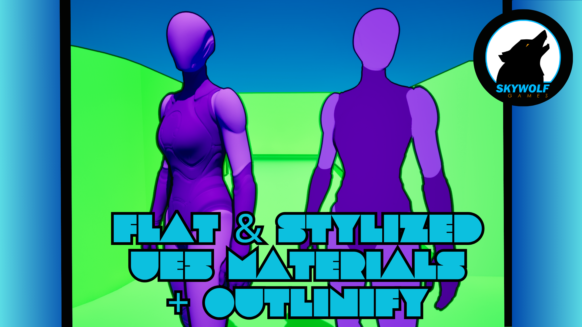 Flat & Stylized Materials + Outlinify