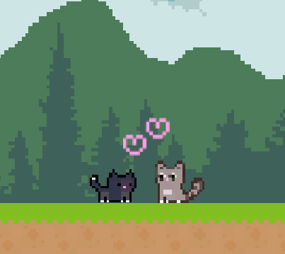 Cat and Raccoon