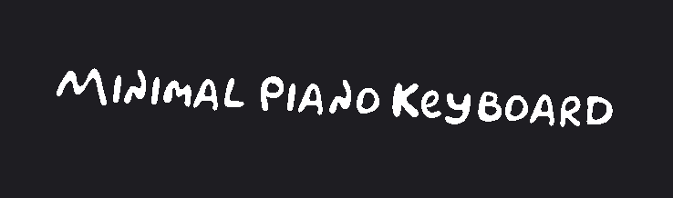 Minimal Piano Keyboard