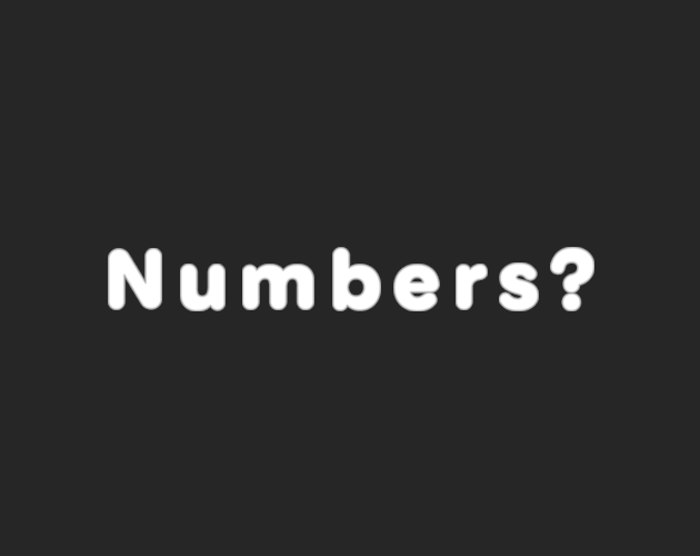 Cover image for Numbers?