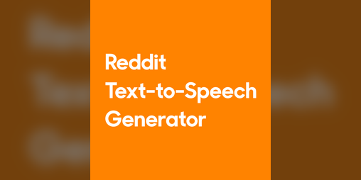 Reddit Text-to-Speech Generator by debelSoftware