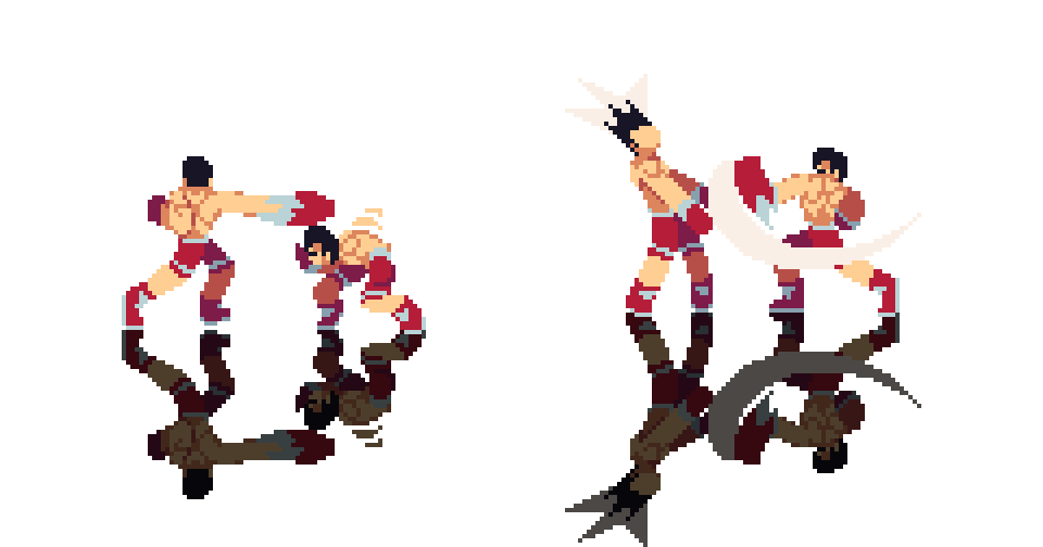Pixel Art Boxer Character Pack