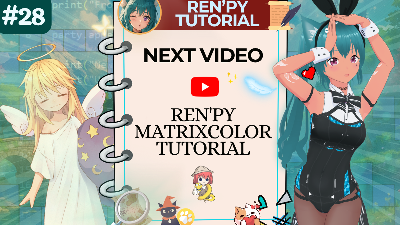 Free Ren'Py MatrixColor Filter Video Coming Soon - itch.io