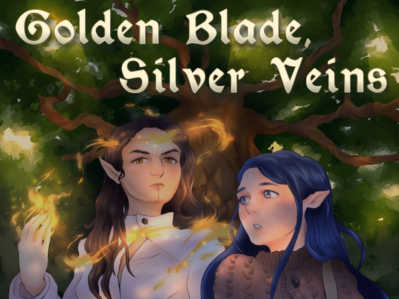 Cover image for Golden Blade, Silver Veins