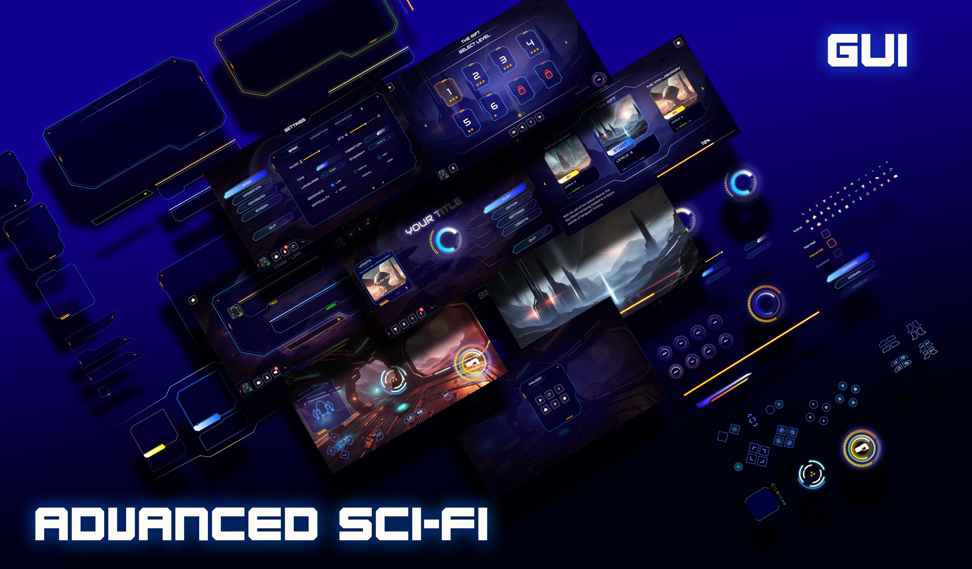 Advanced SciFi GUI