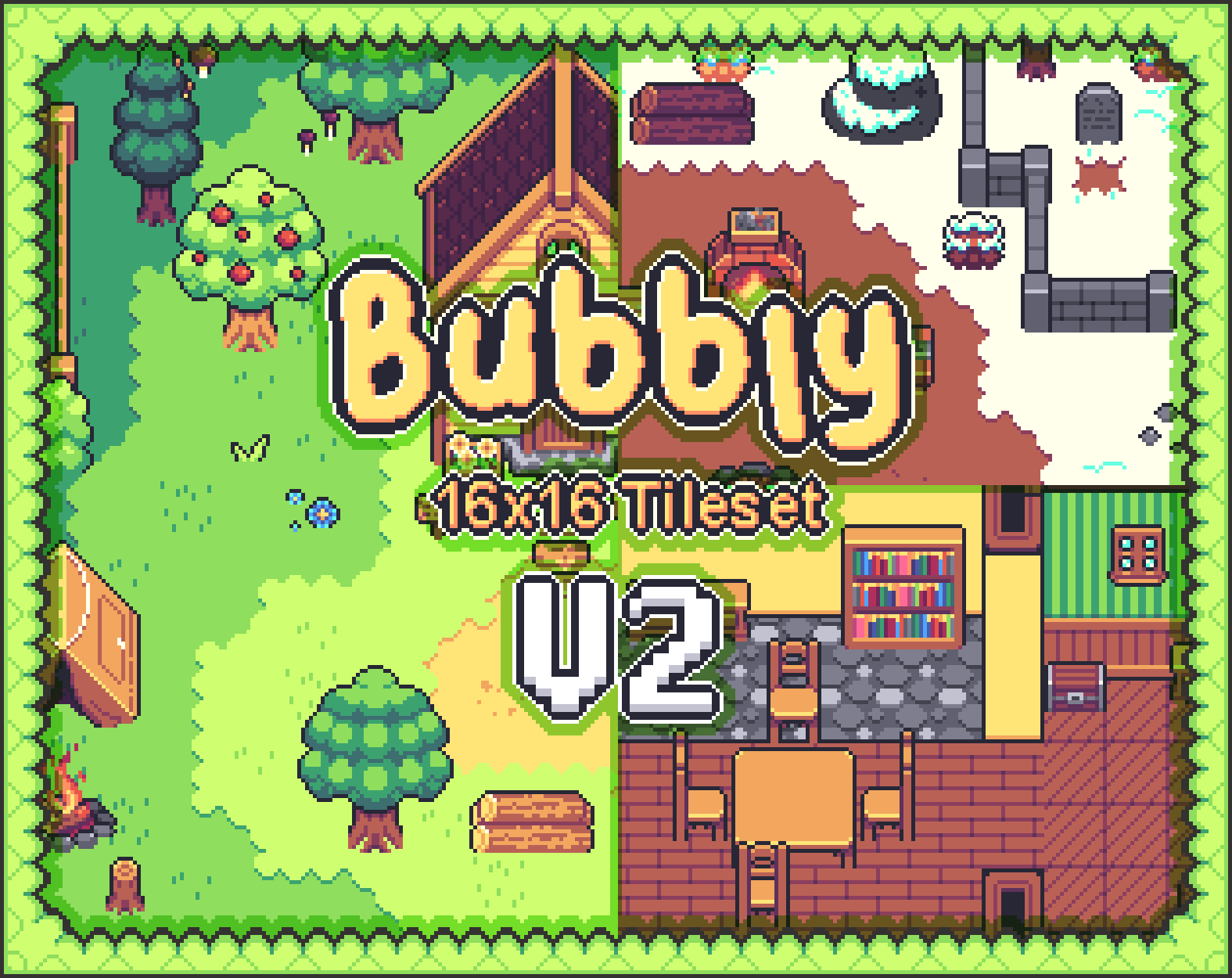 Bubbly - Tileset 16x16 V2