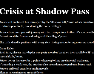 Crisis at Shadow Pass