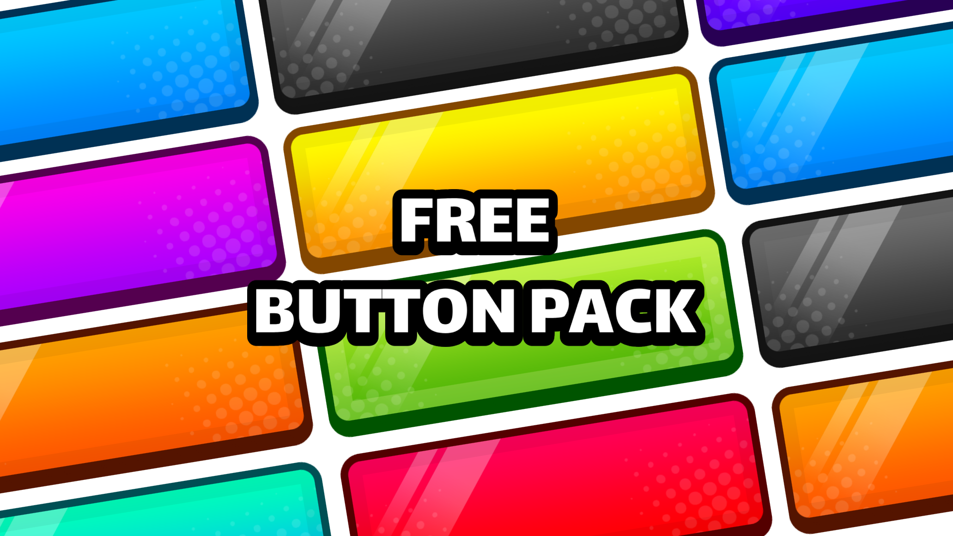 Free UI button pack! by Fuzzy
