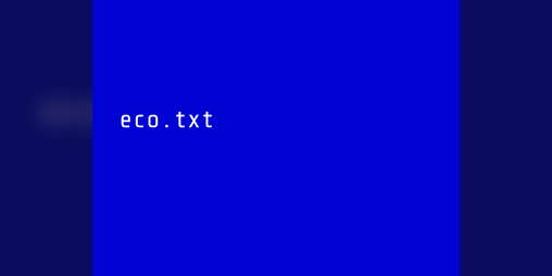 Cover image for eco.txt