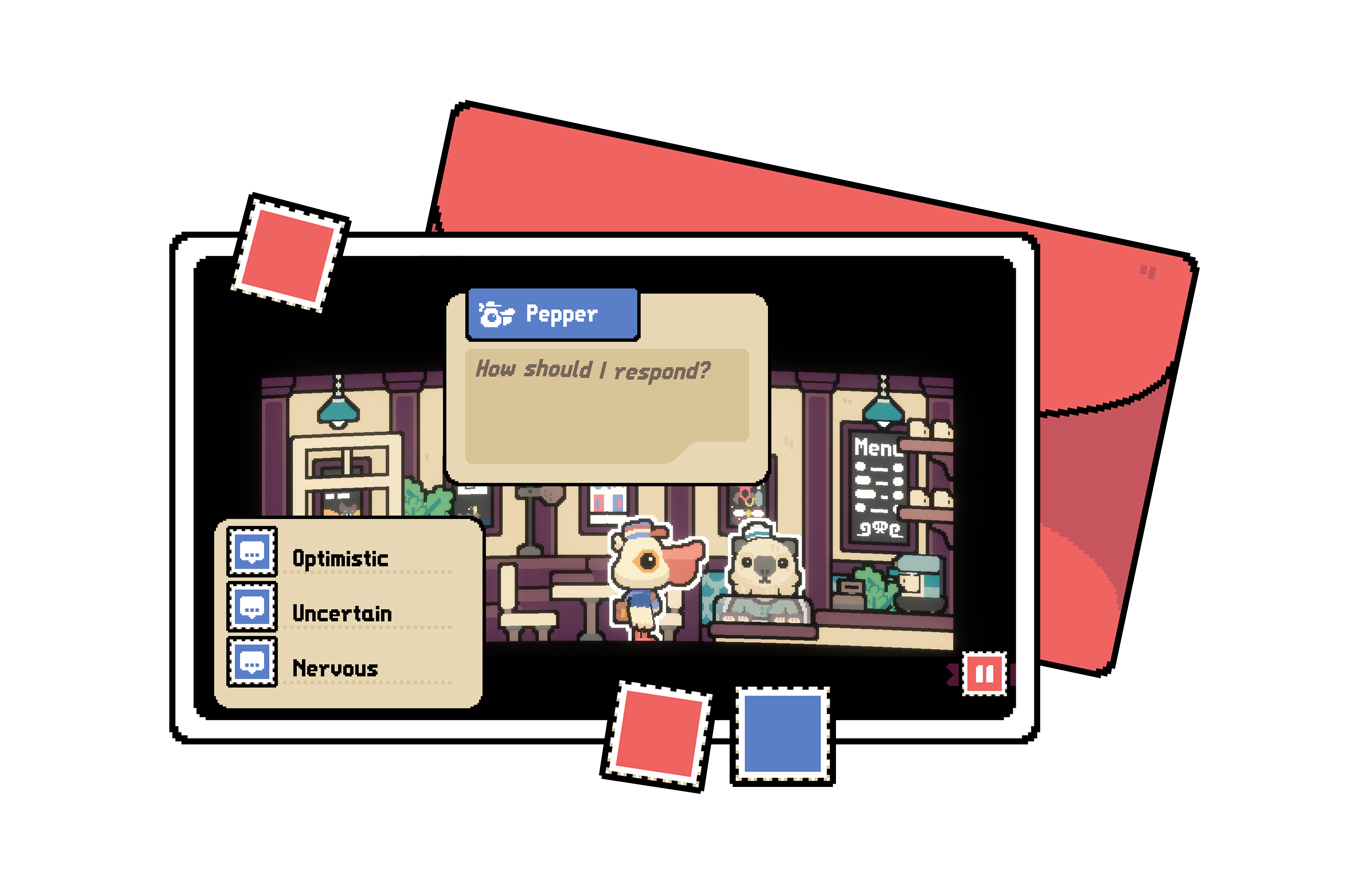 Pepper talking to Sebastian