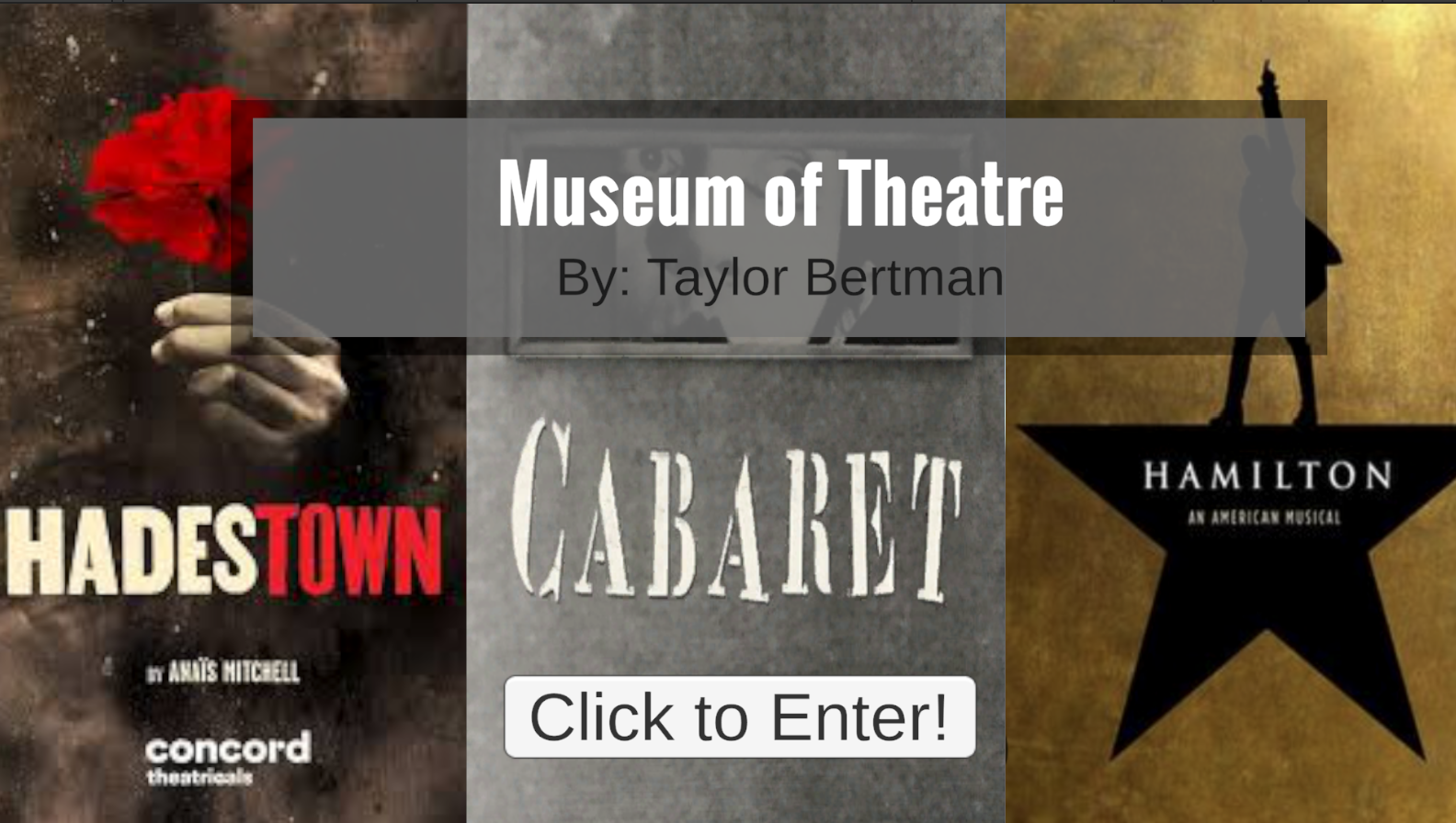Museum of Theater - Museum Game - Taylor Bertman