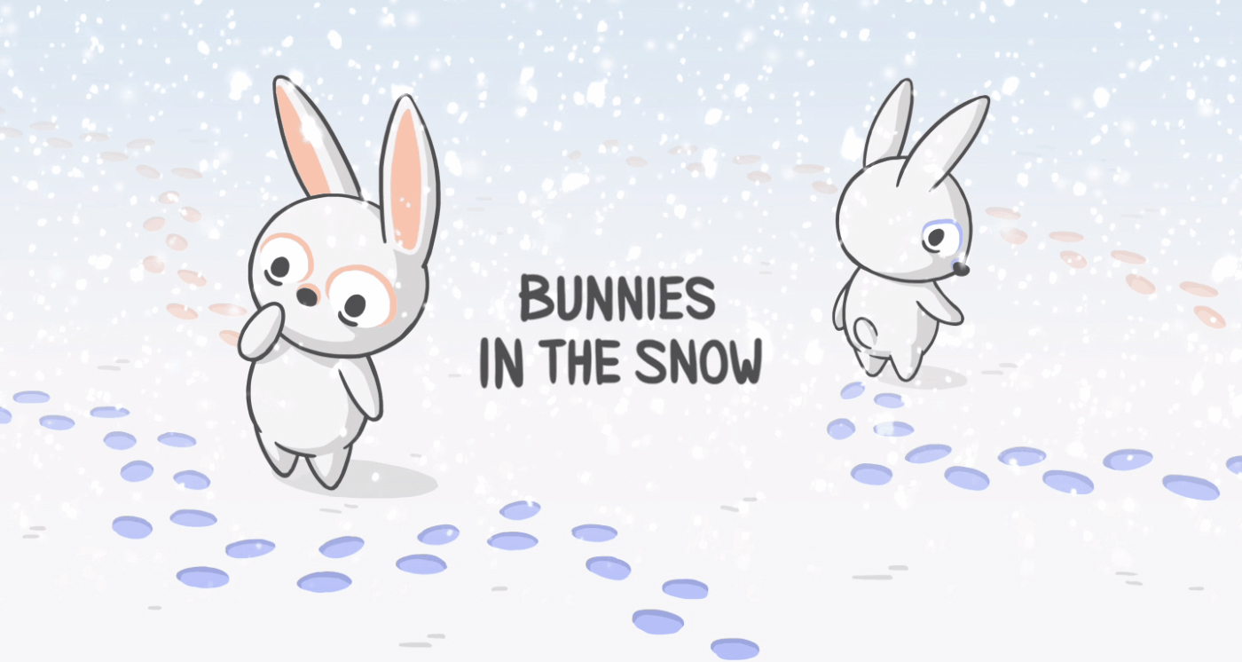 Bunnies in the Snow