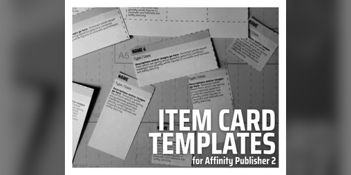Cover image for Item Cards Template | Publisher 2 Print-At-Home