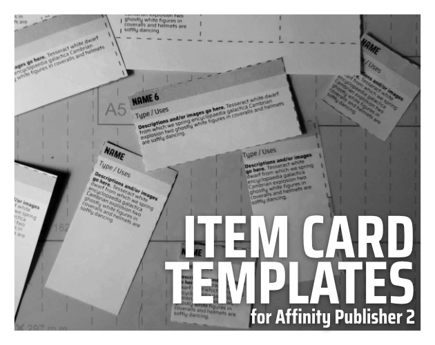 Cover image for Item Cards Template | Publisher 2 Print-At-Home