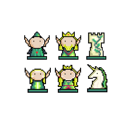 Elves chess set