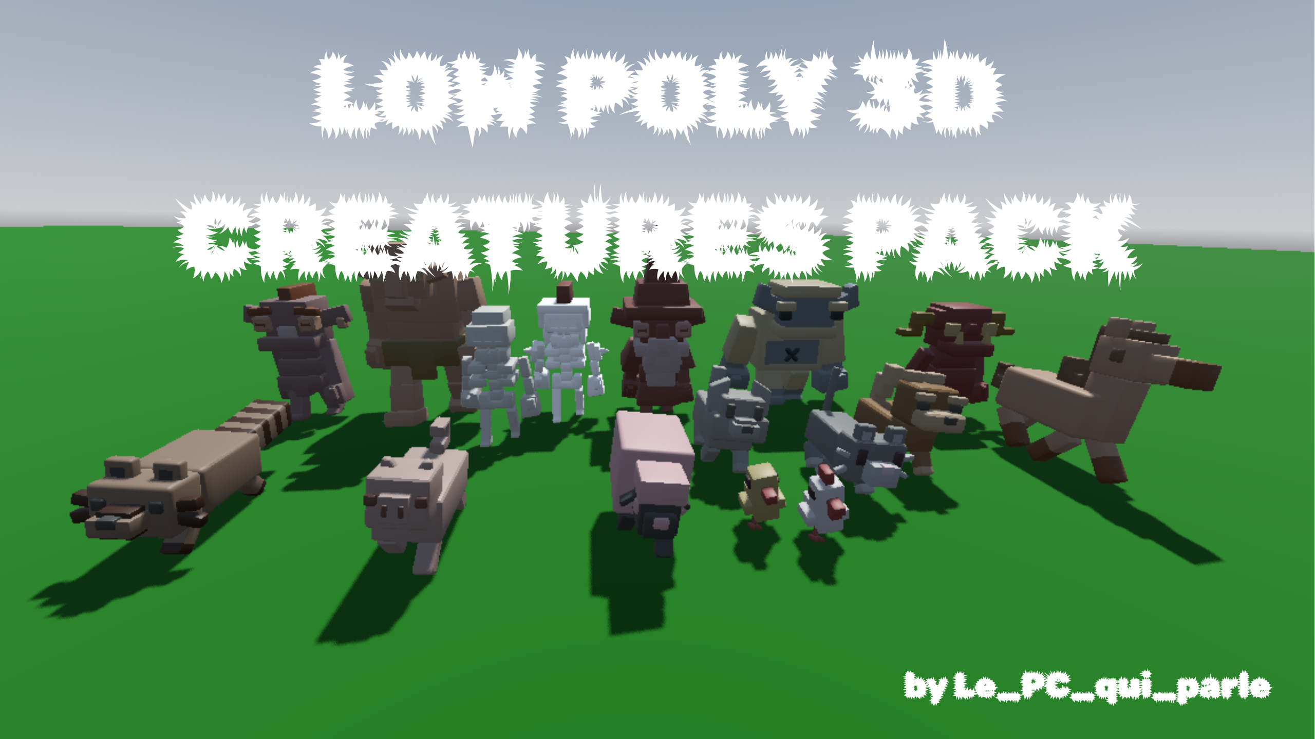 Low-poly rigged creatures pack