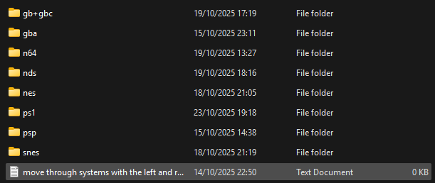 rom folder structure rom folder structure