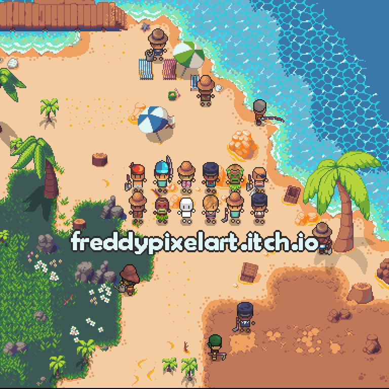 Update 1.1 - Modular Characters! - Top Down RPG Beach Pack 🎣 by ...
