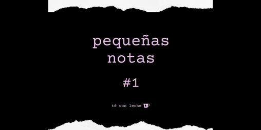 Cover image for pequeñas notas