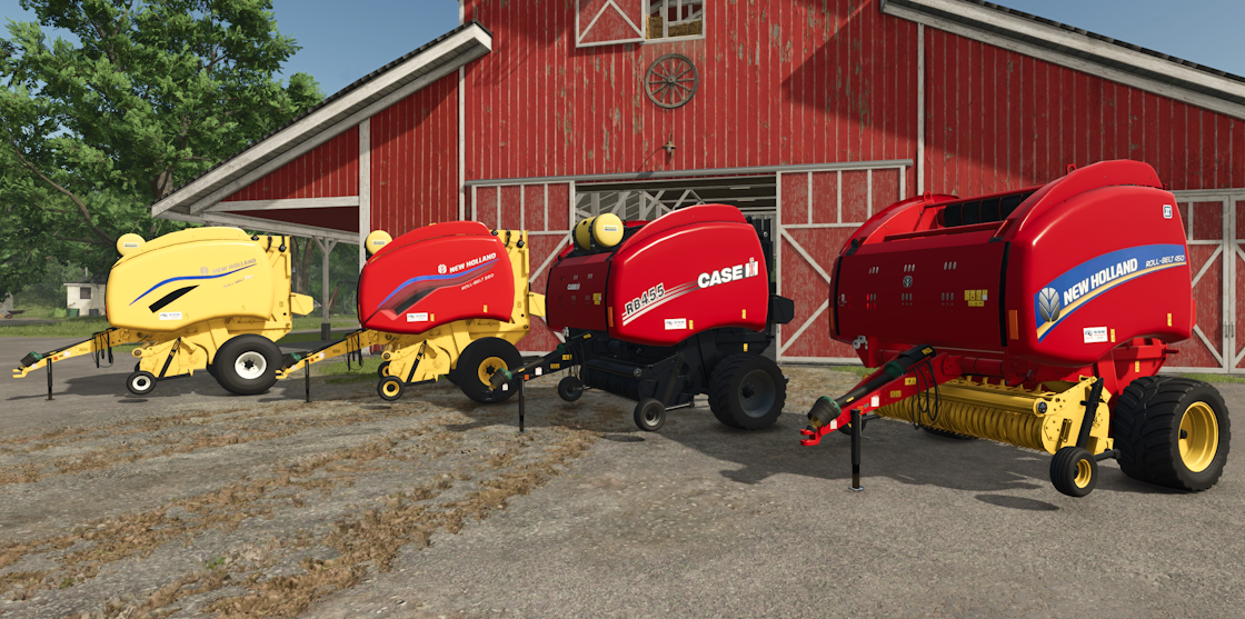 Cover image for FS25 New Holland/Case IH Roll-Belt Round Baler