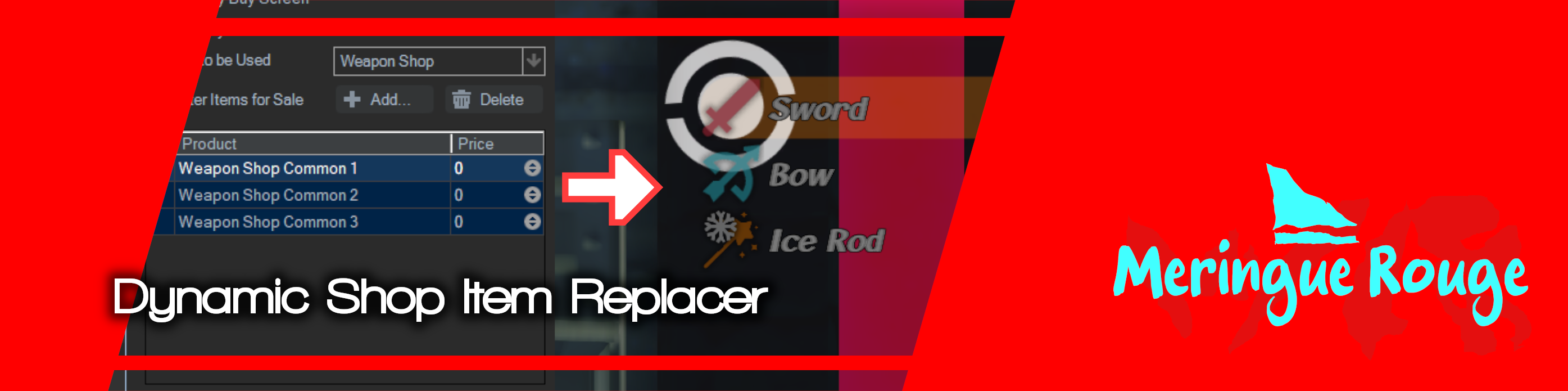 Dynamic Shop Item Replacer for RPG Developer Bakin