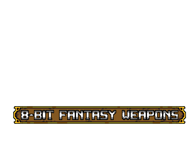 Unique 8-bit Fantasy Weapons Collection