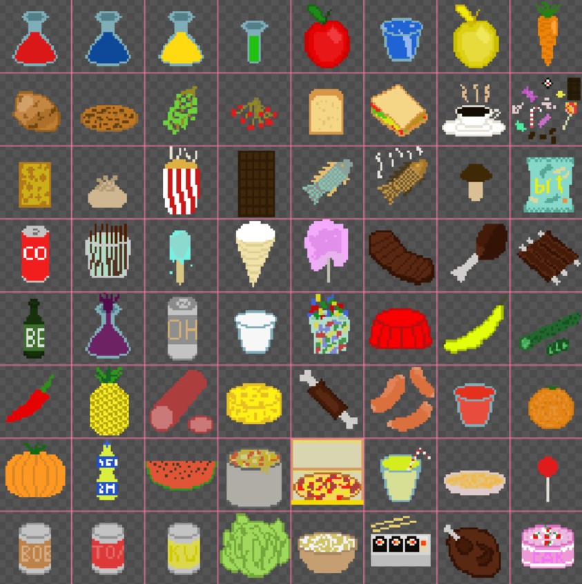 64 Eat and Potion (32x32)