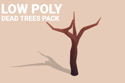Low Poly dead trees