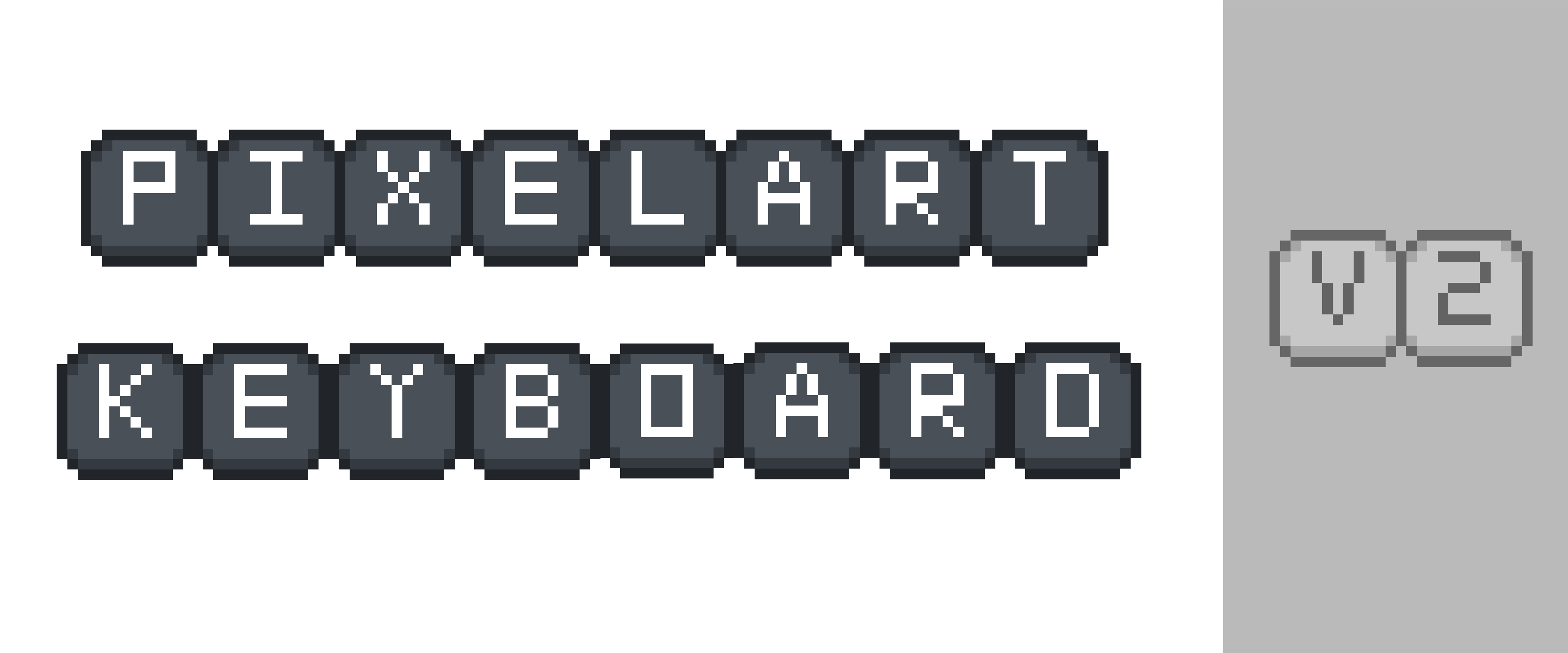 Pixelart / Pixilart Keyboard - Free for Commercial Use