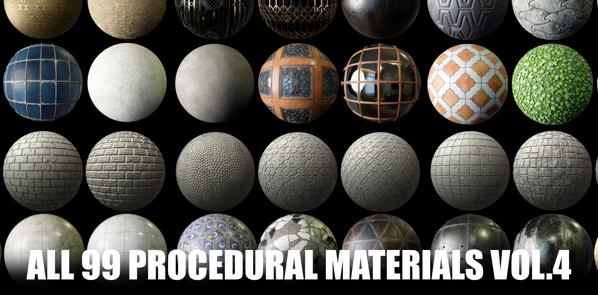99 Procedural Materials Pack Vol.4 + SBS/SBSAR
