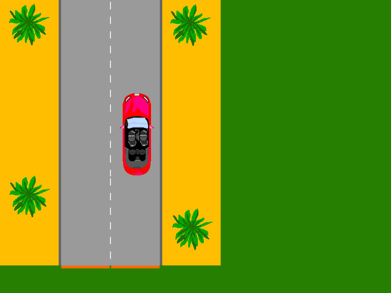 Straight Road – Colorful Cars - Basic Pascal by DimaLink