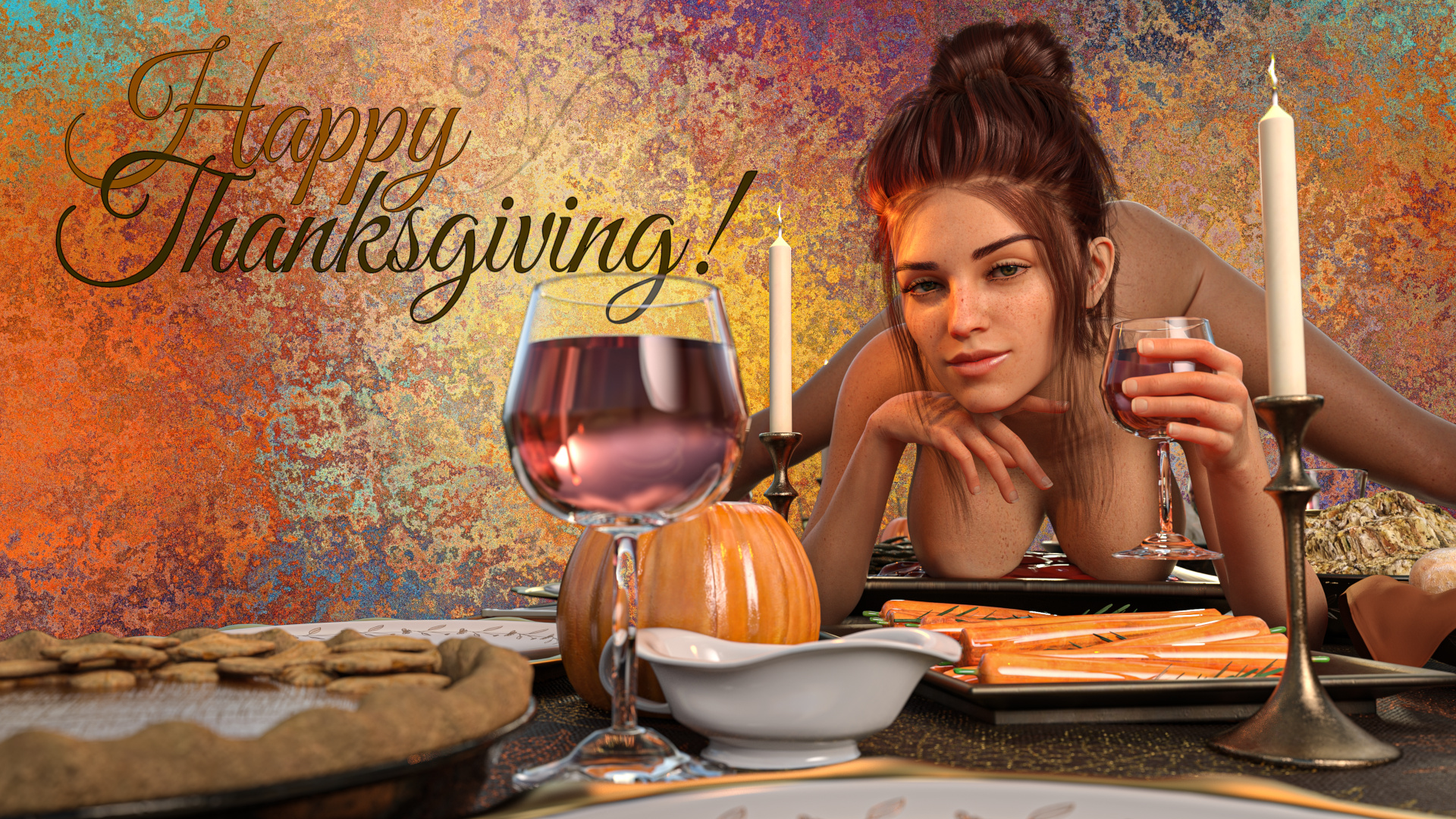 Happy Thanksgiving! (4k Wallpaper) - itch.io