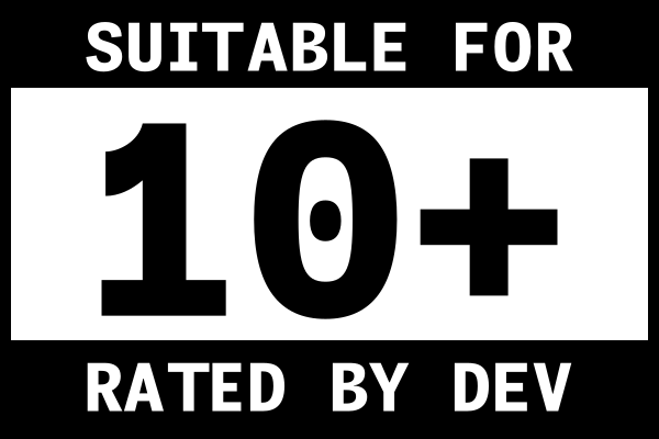 Age Rating: Suitable for ages 10 and up. Game may include scenes that scare young children.